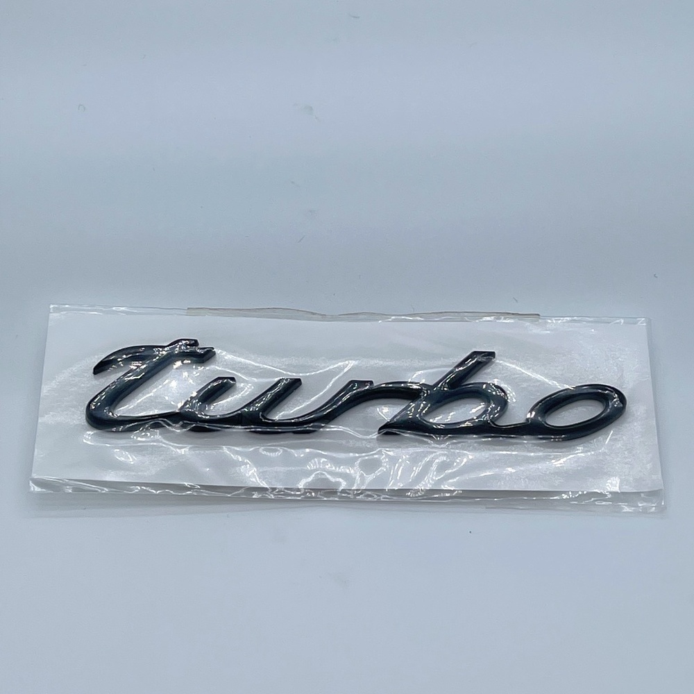 Porsche turbo emblem brand new with package BLACK